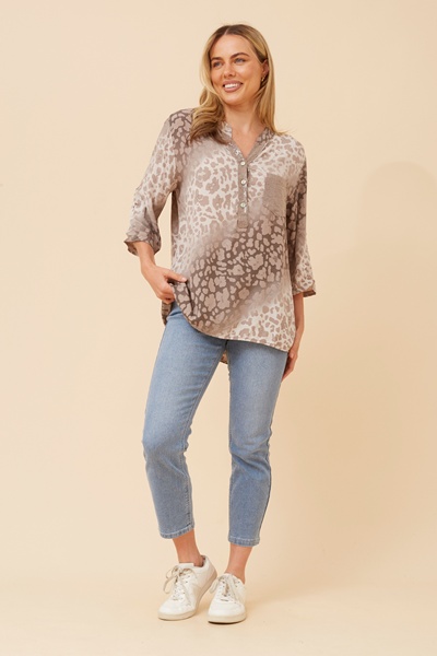 ROSETTA ANIMAL PRINT TOP