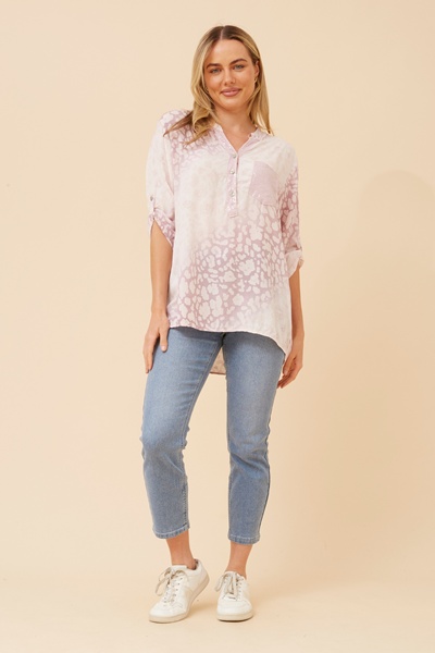 ROSETTA ANIMAL PRINT TOP