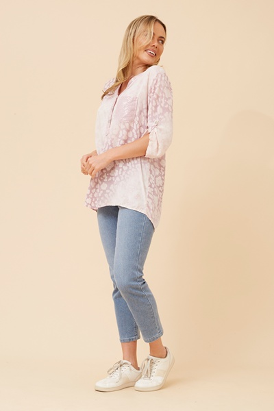 ROSETTA ANIMAL PRINT TOP