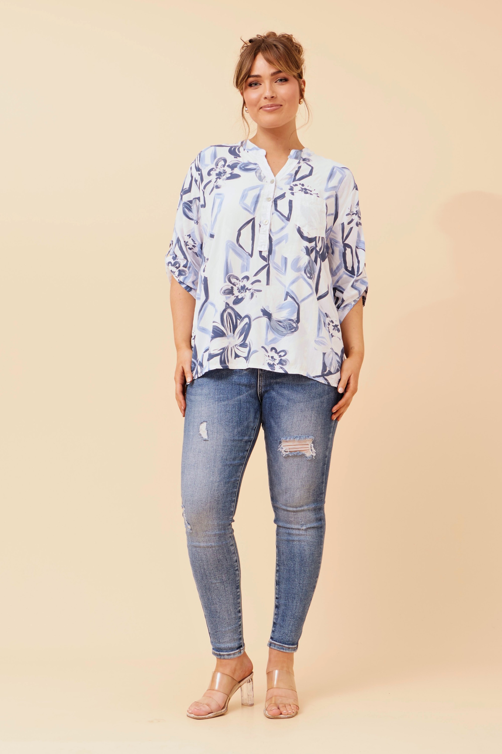 ROSETTA FLORAL PRINT TOP