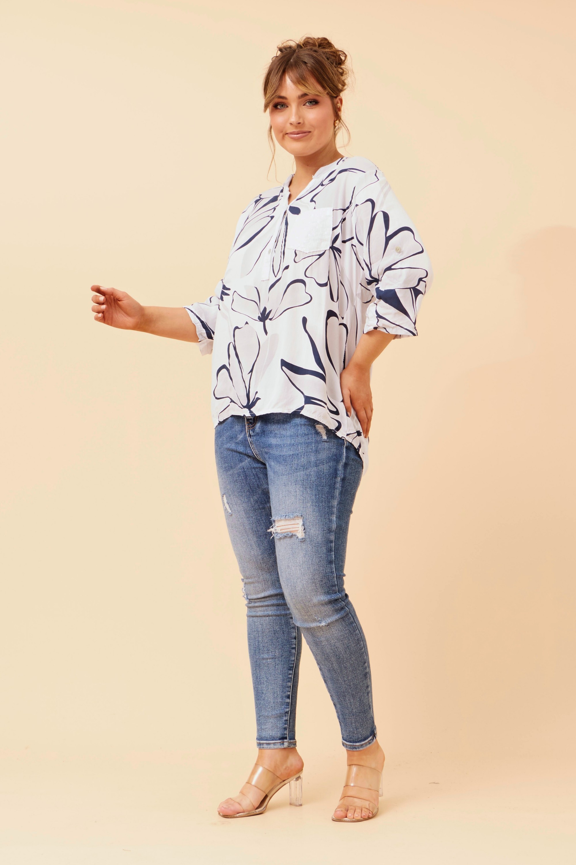 ROSETTA FLORAL PRINT TOP