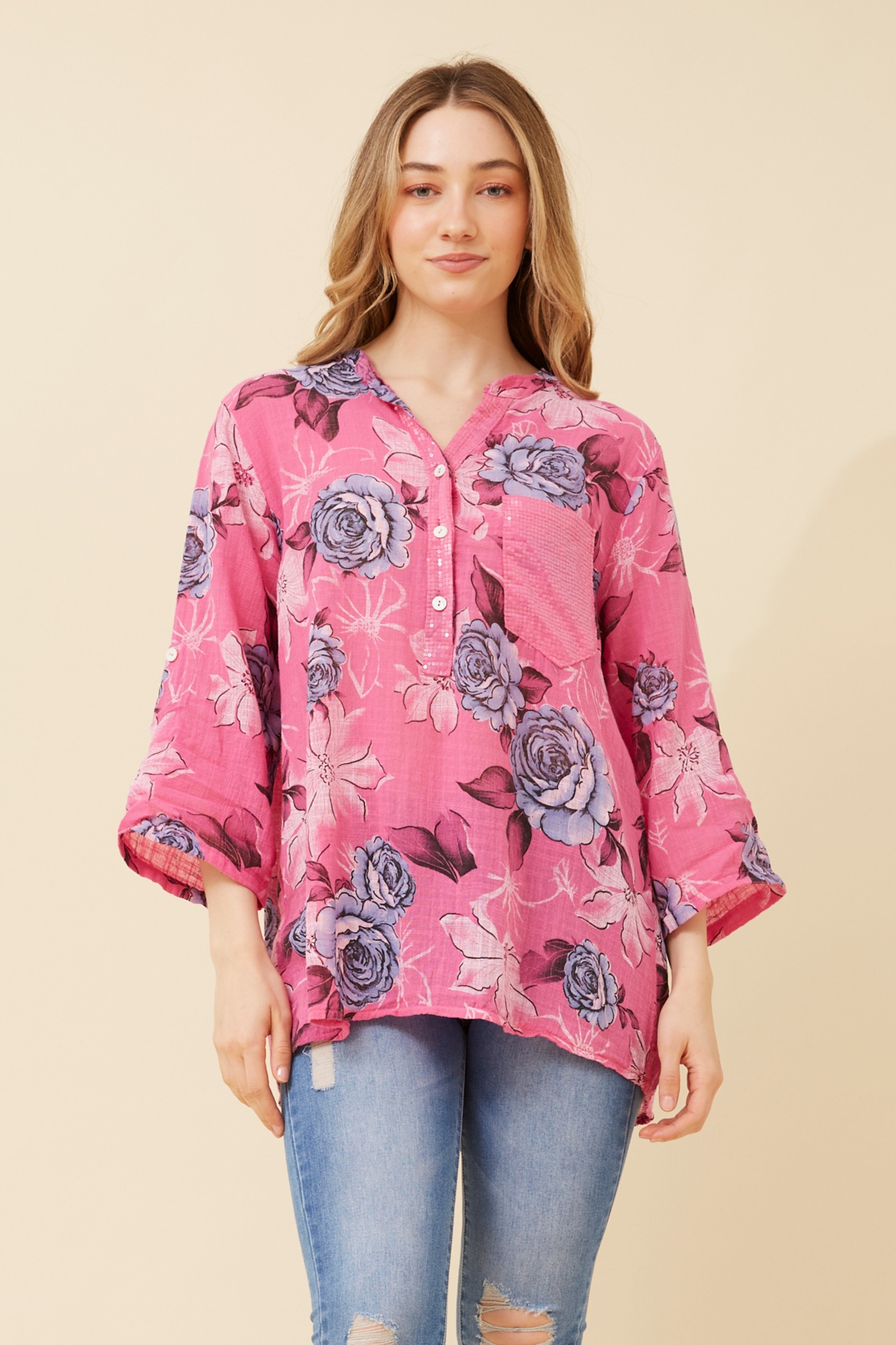 ROSETTA FLORAL TOP