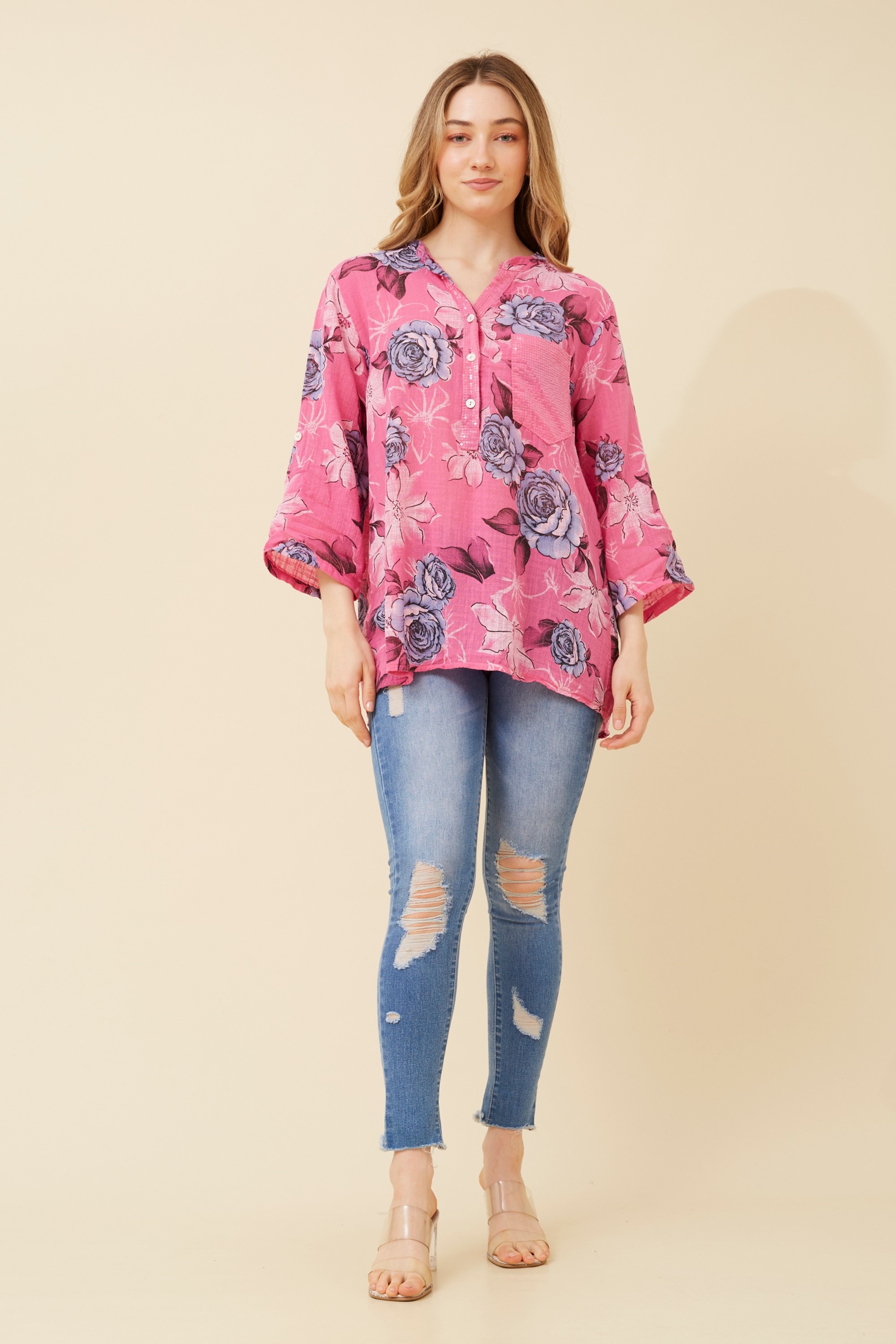 ROSETTA FLORAL TOP