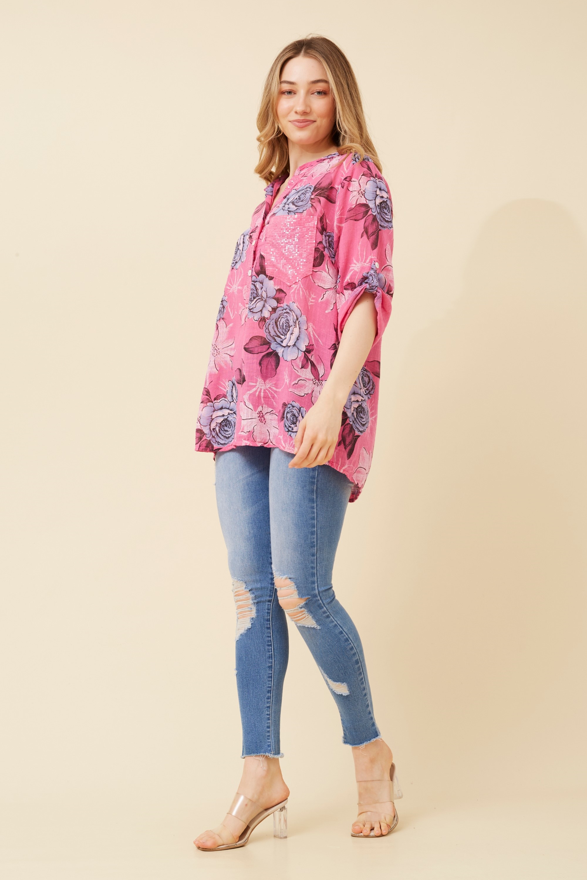 ROSETTA FLORAL TOP