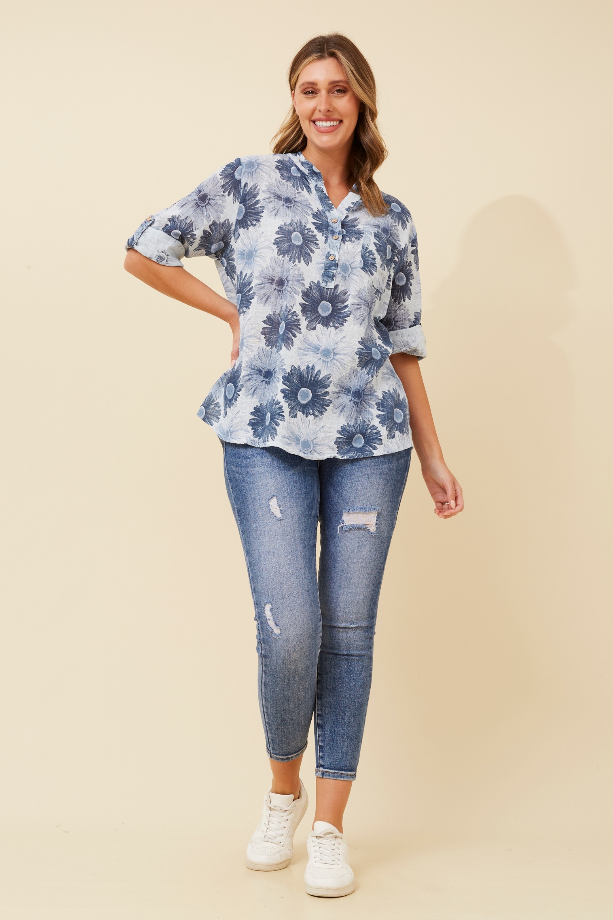 ROSETTA FLORAL TOP