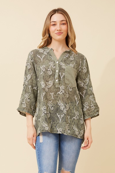 ROSETTA FLORAL TOP