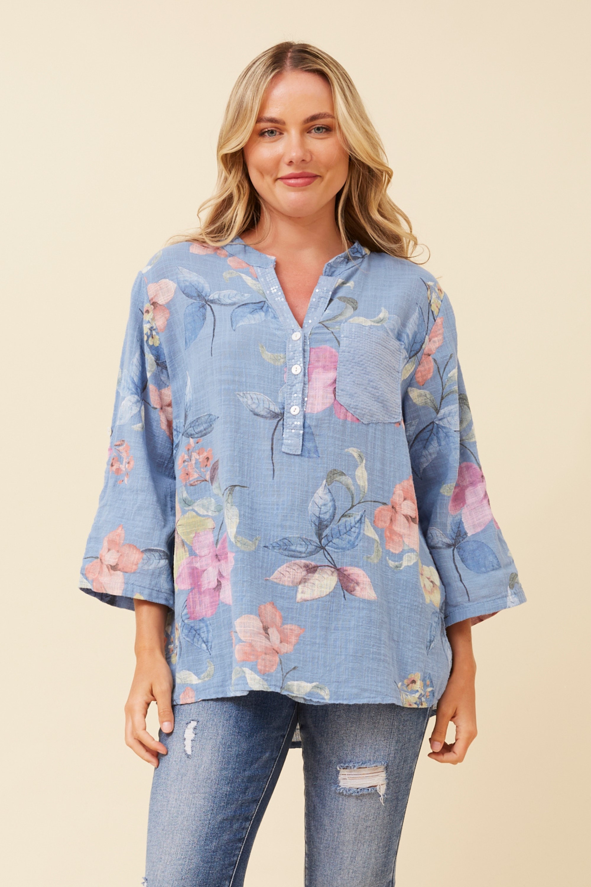 ROSETTA FLORAL TOP
