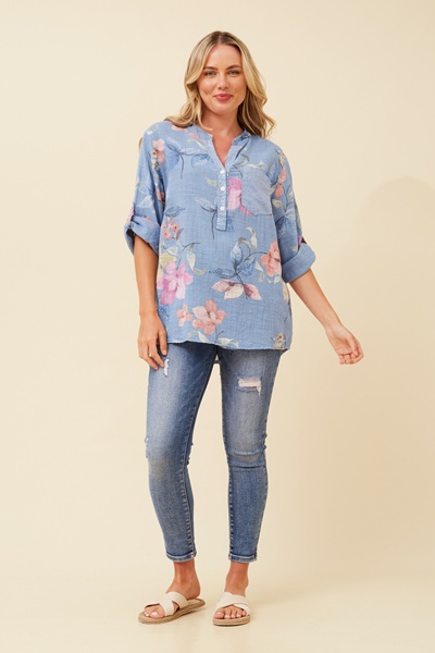 ROSETTA FLORAL TOP