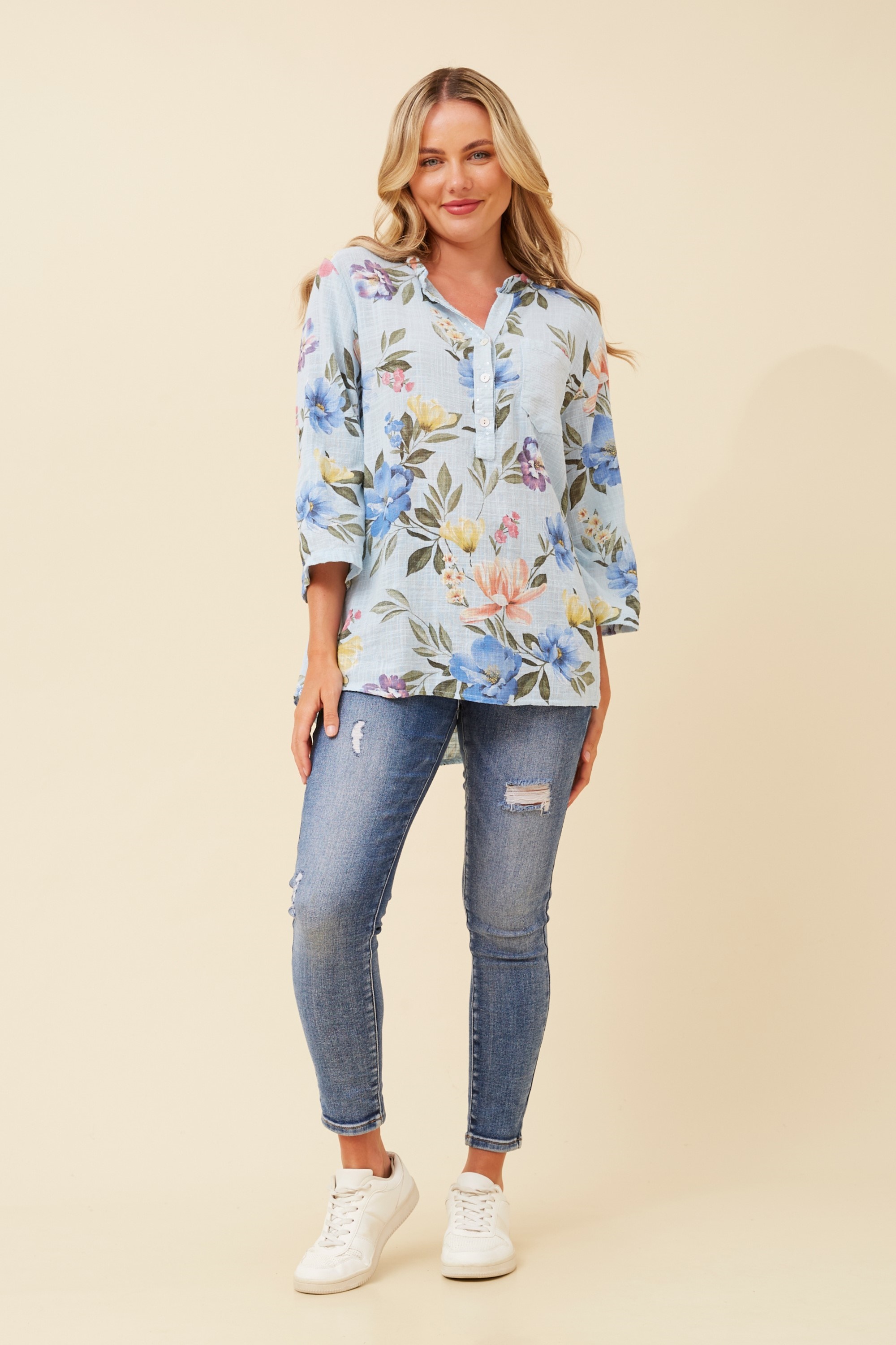 ROSETTA FLORAL TOP