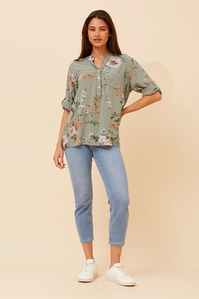 ROSETTA FLORAL TOP