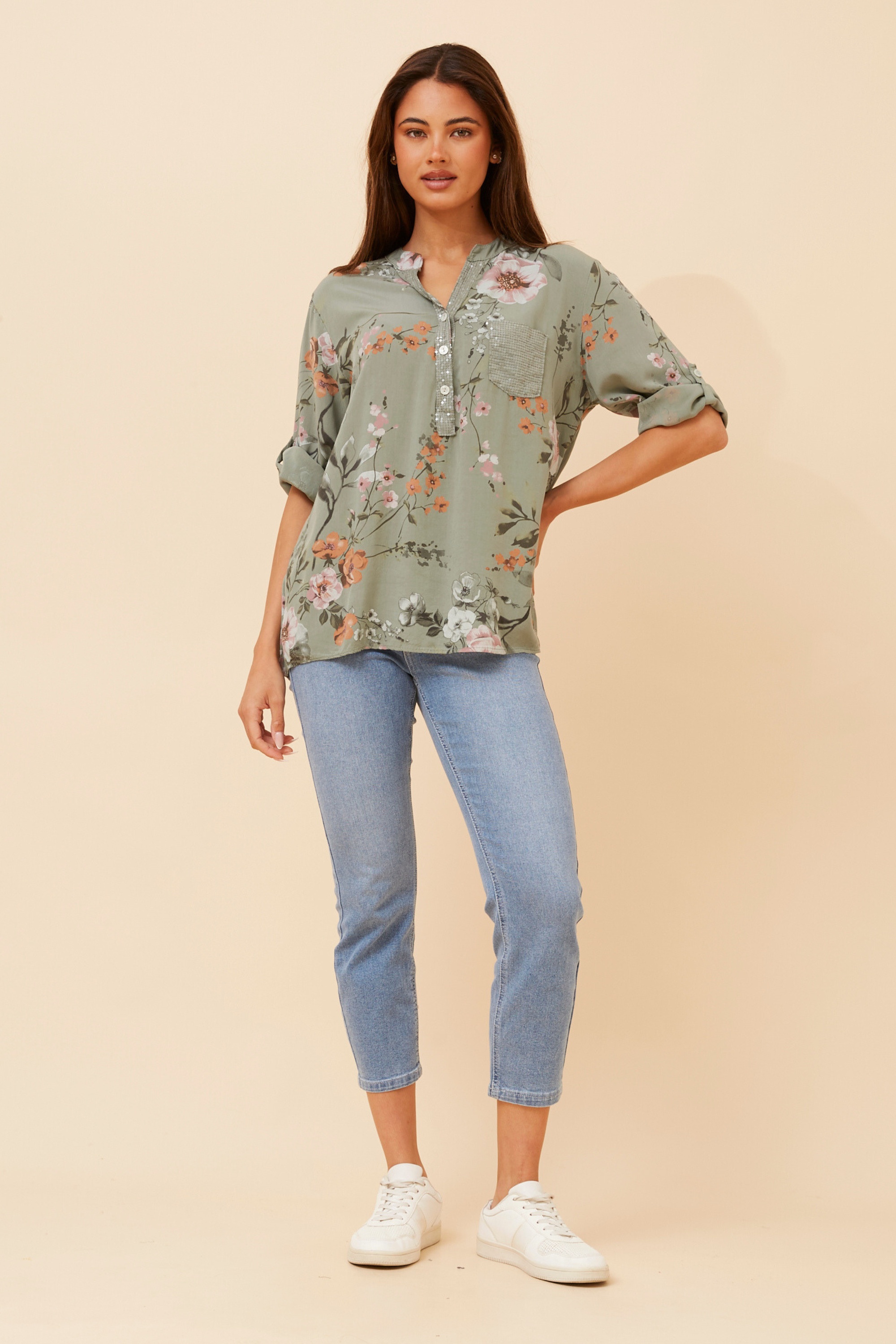 ROSETTA FLORAL TOP
