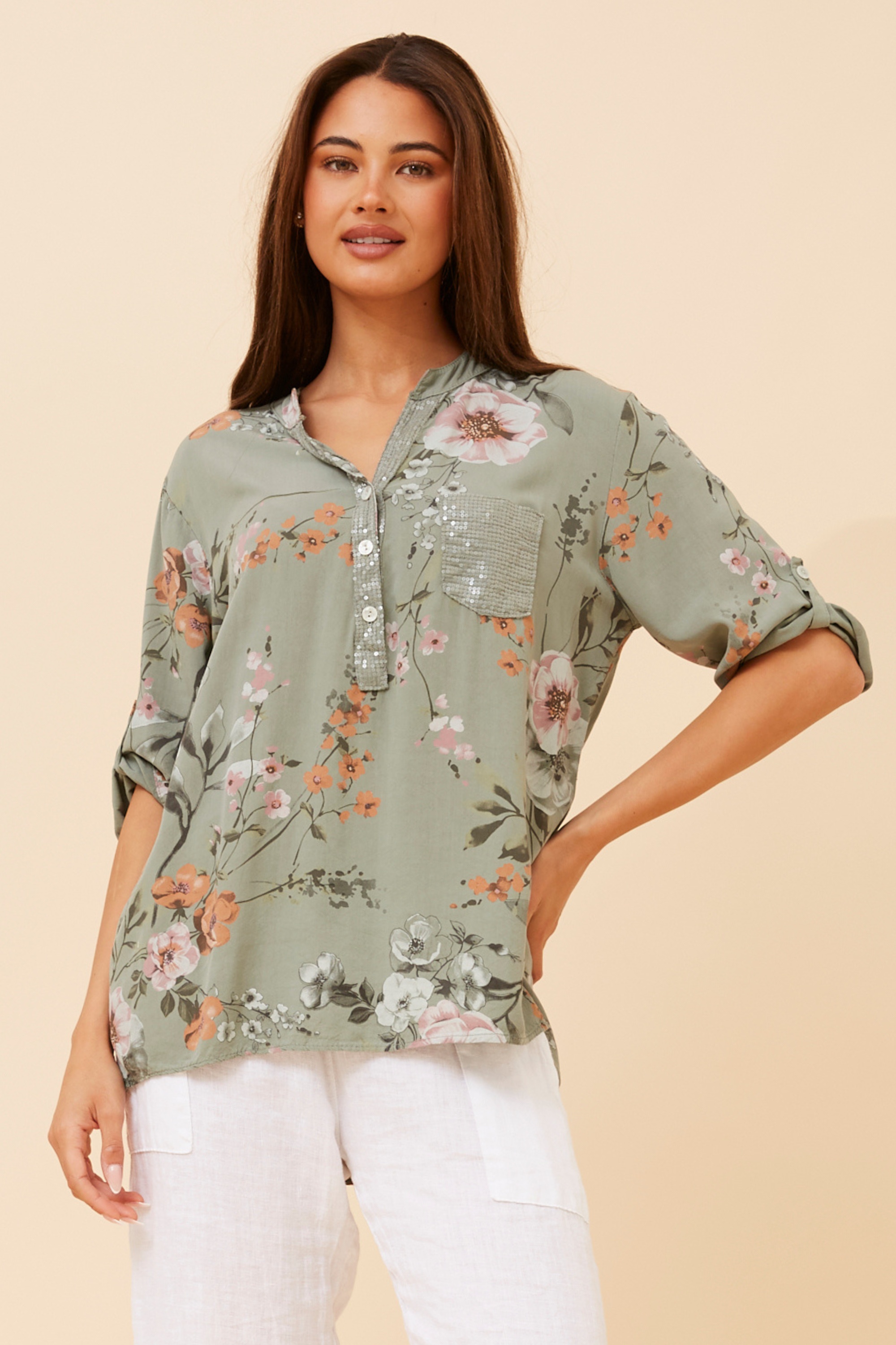 ROSETTA FLORAL TOP