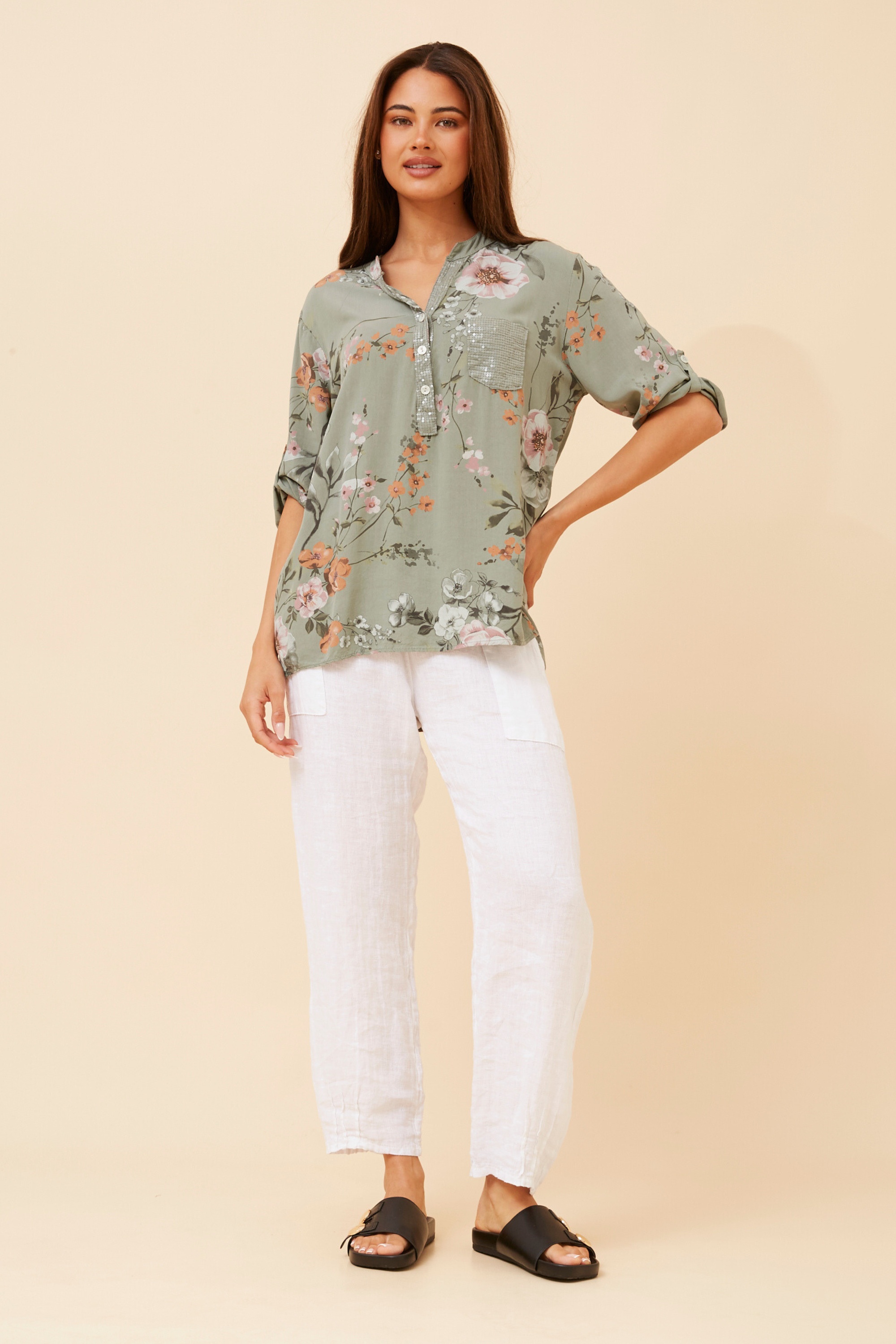 ROSETTA FLORAL TOP