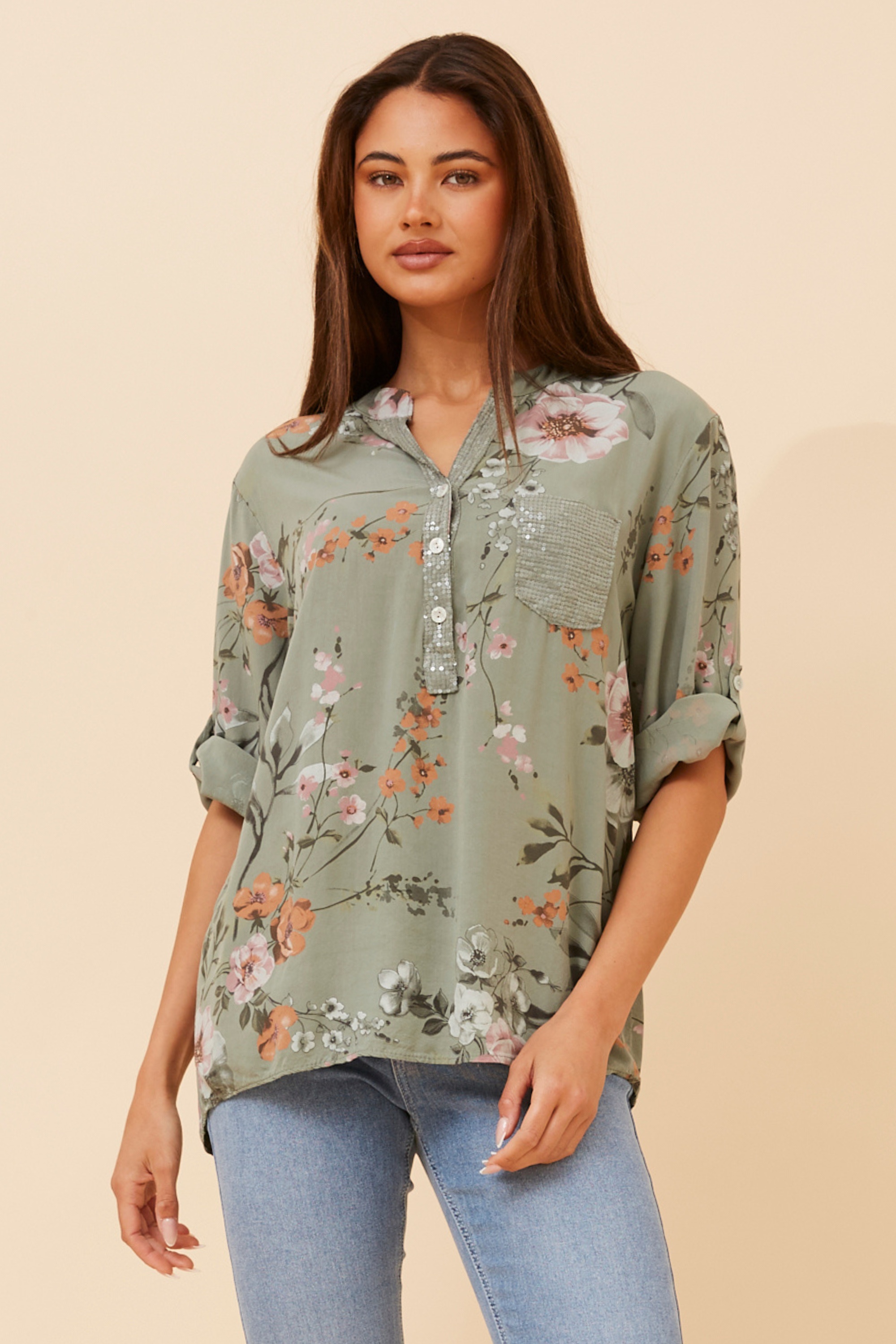 ROSETTA FLORAL TOP