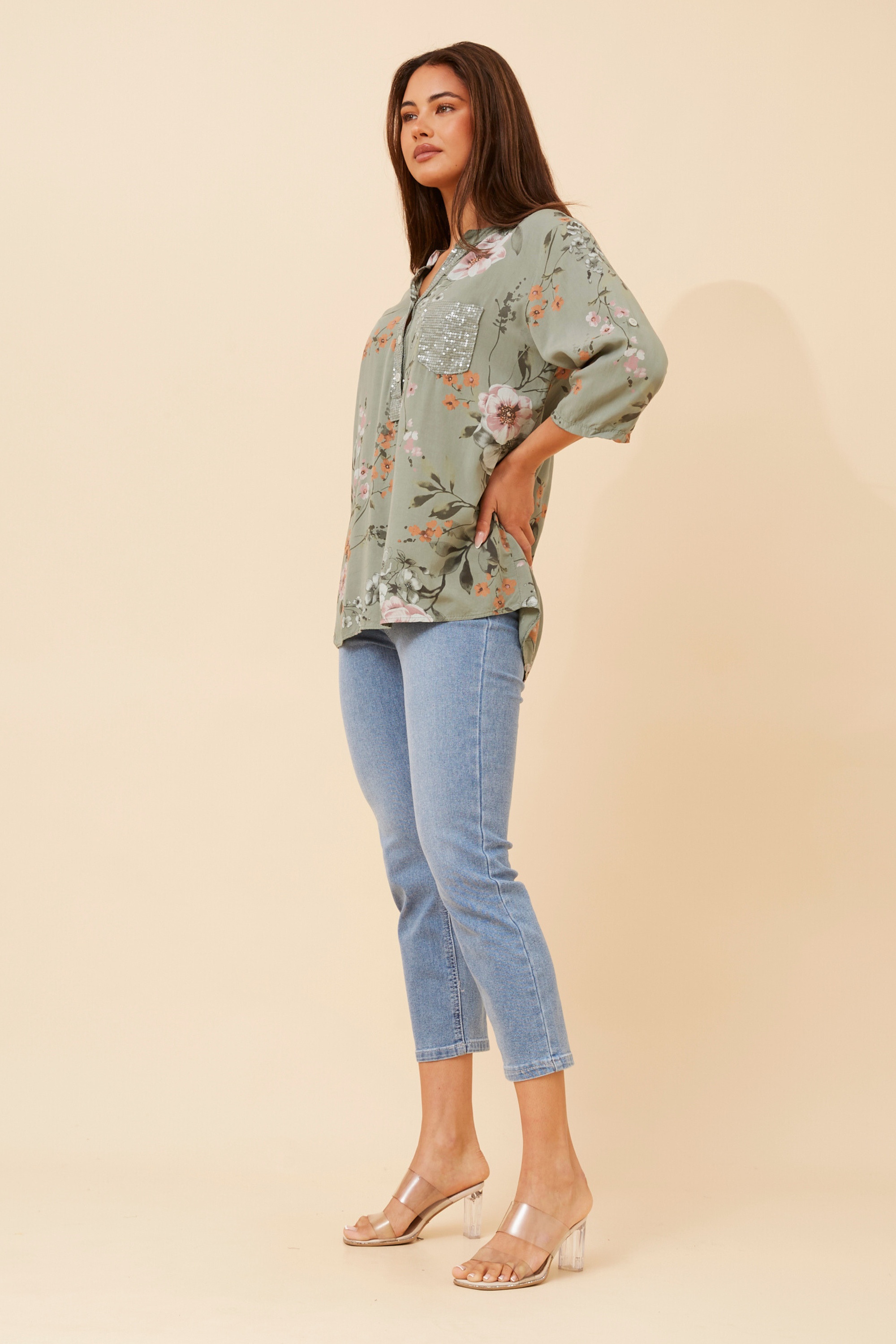 ROSETTA FLORAL TOP
