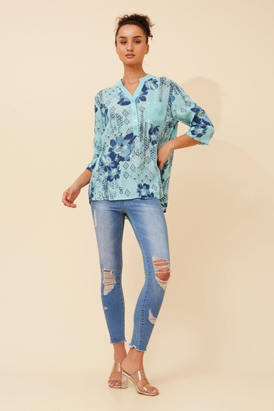 ROSETTA FLORAL TOP