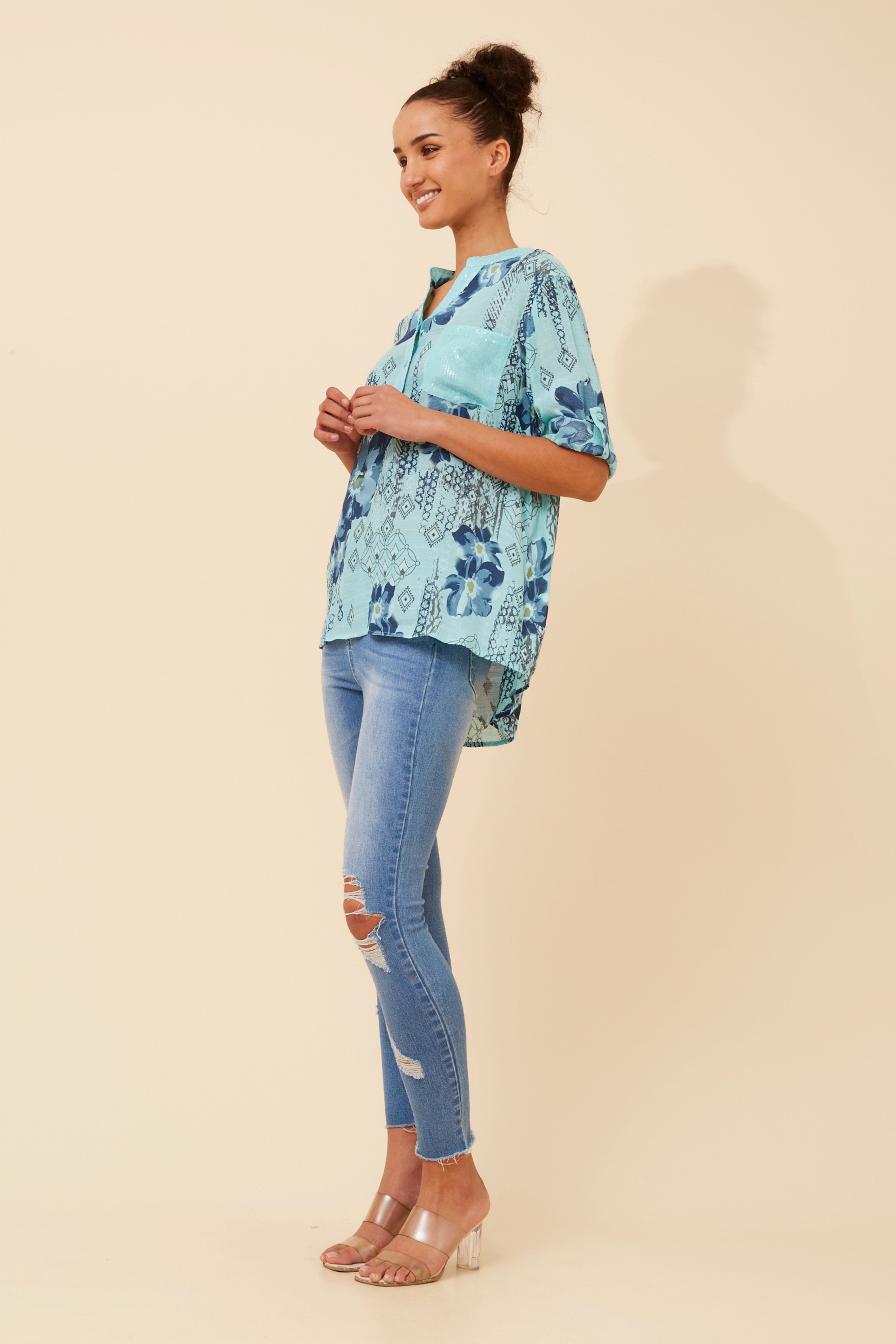 ROSETTA FLORAL TOP
