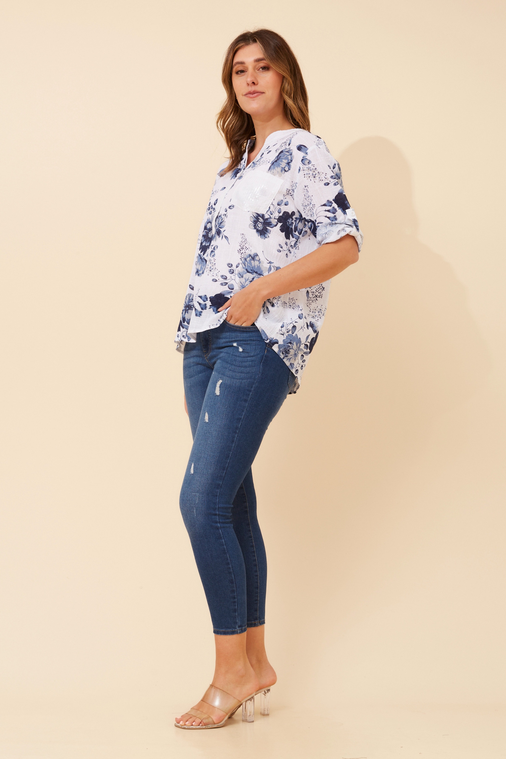 ROSETTA FLORAL TOP
