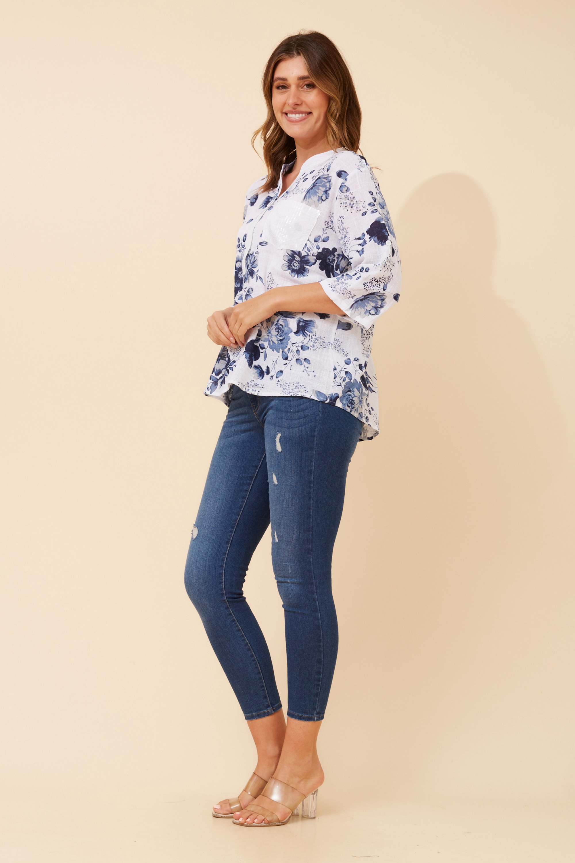 ROSETTA FLORAL TOP