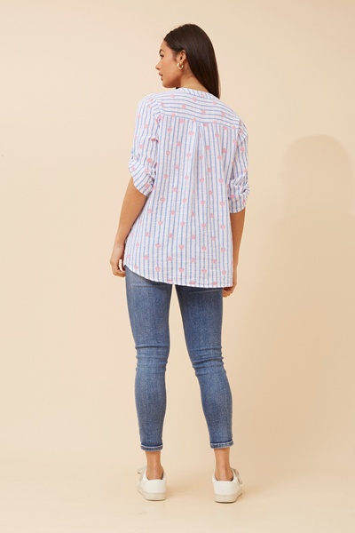 ROSETTA HEART PRINT TOP