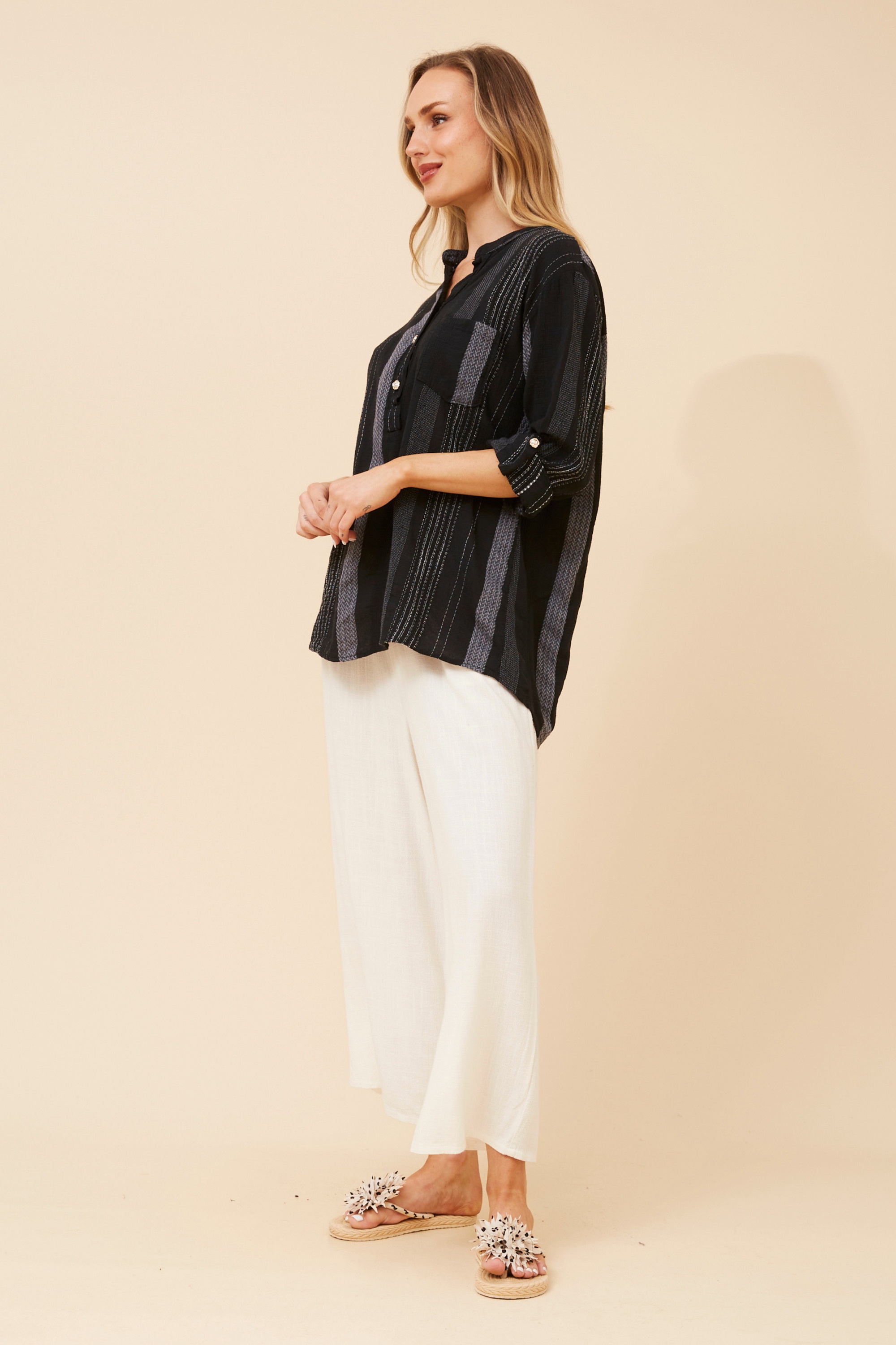 ROSETTA JAQUARD TOP
