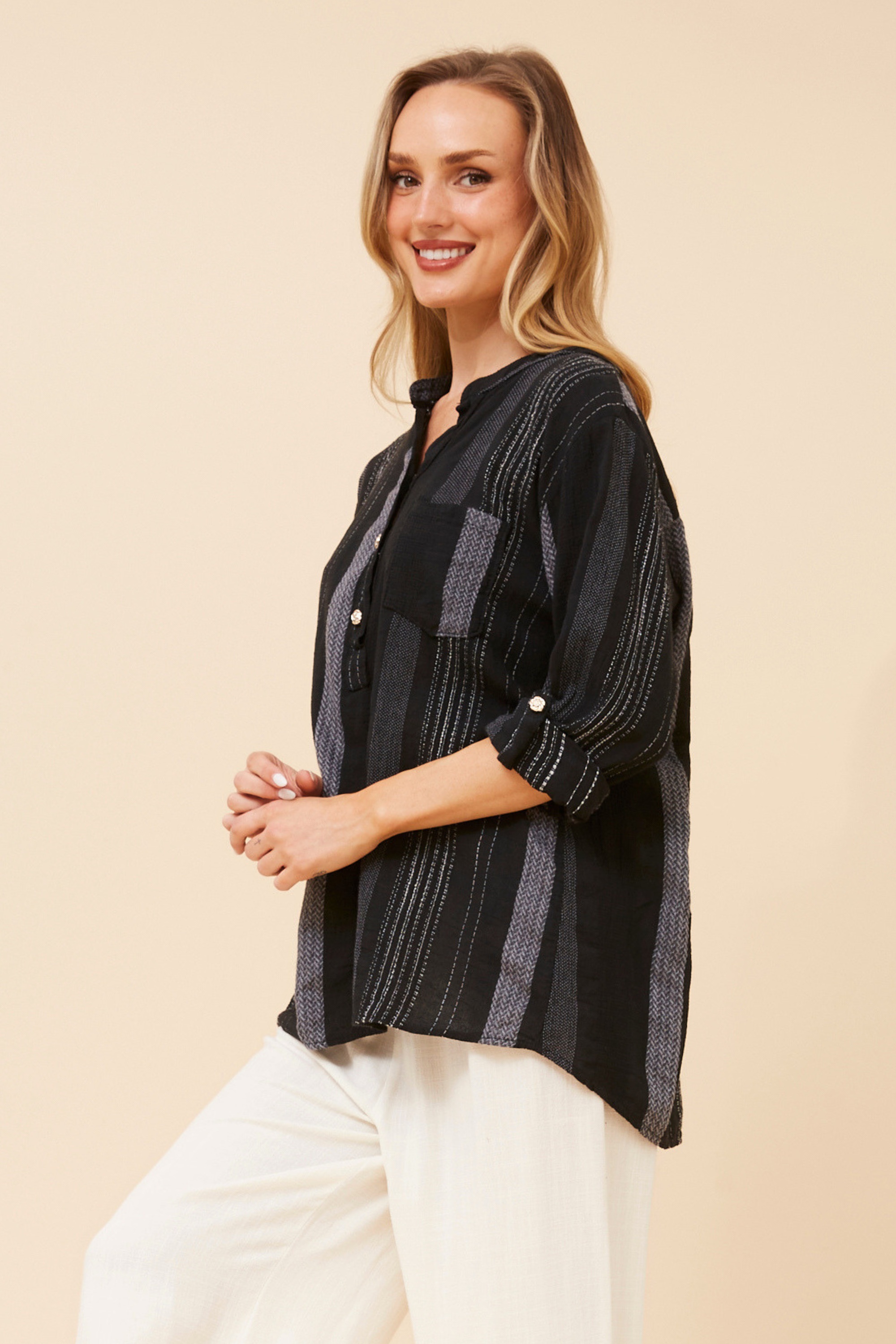 ROSETTA JAQUARD TOP