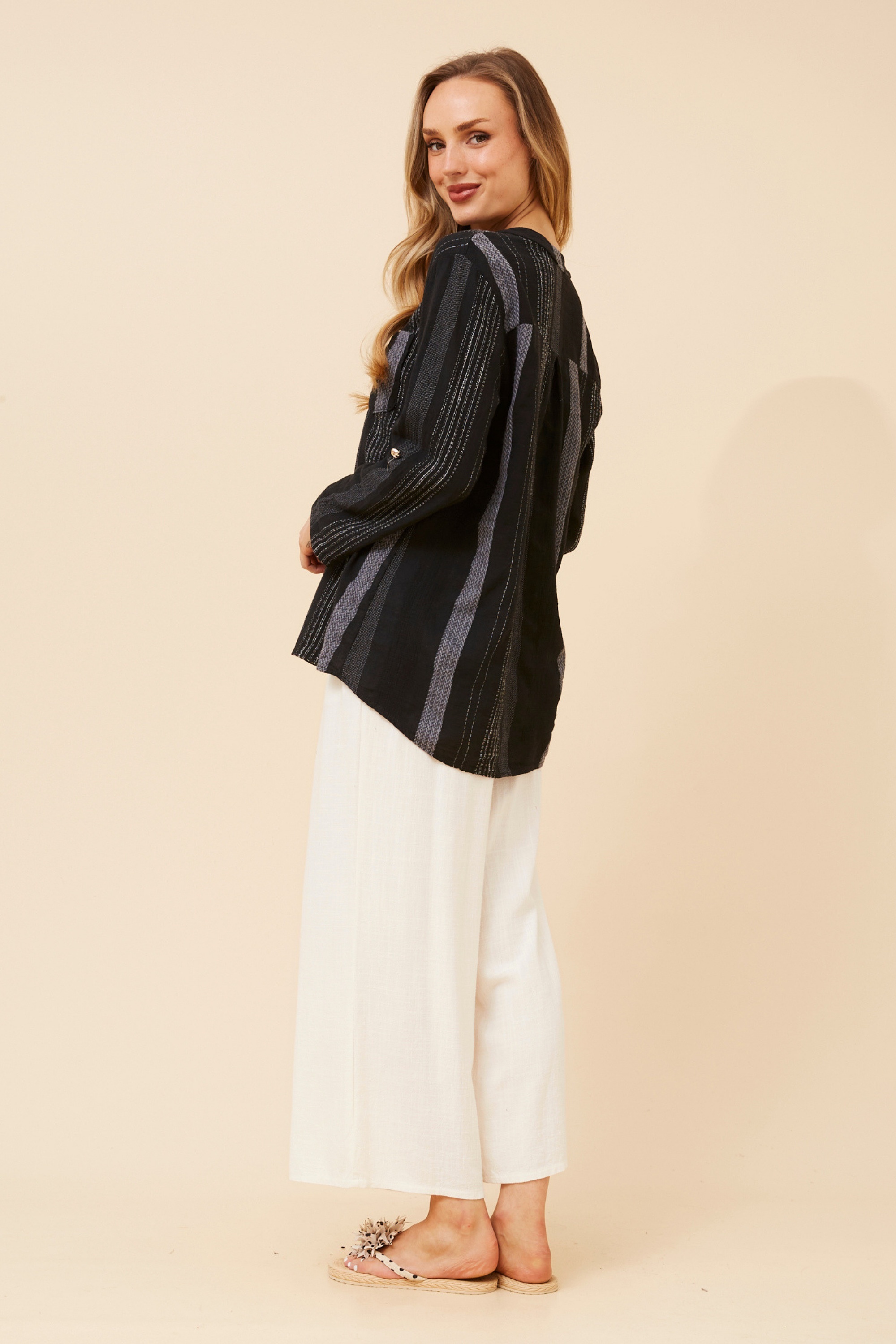 ROSETTA JAQUARD TOP