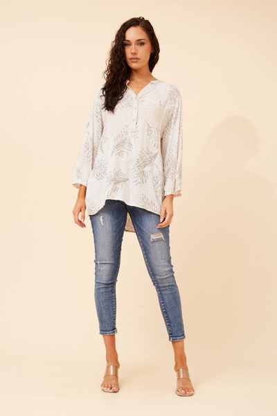 ROSETTA LEAF PRINT SHIRT