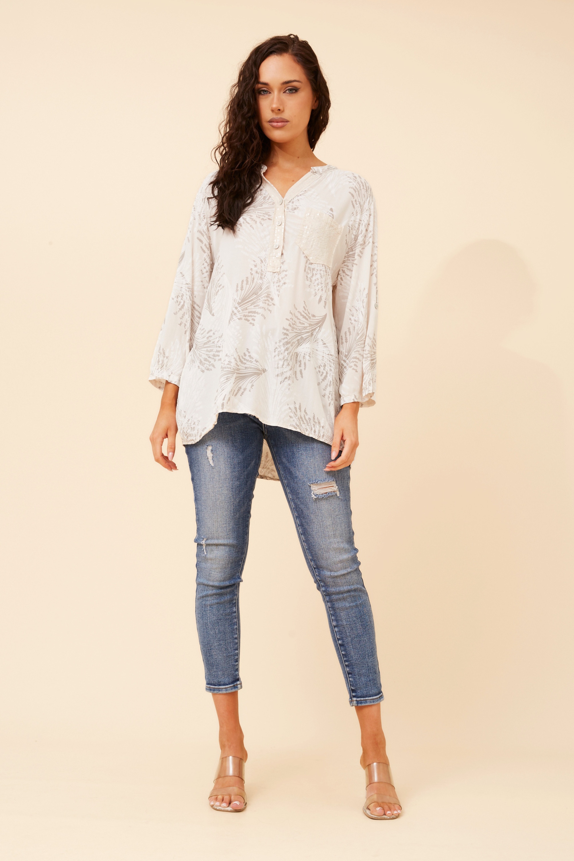 ROSETTA LEAF PRINT SHIRT