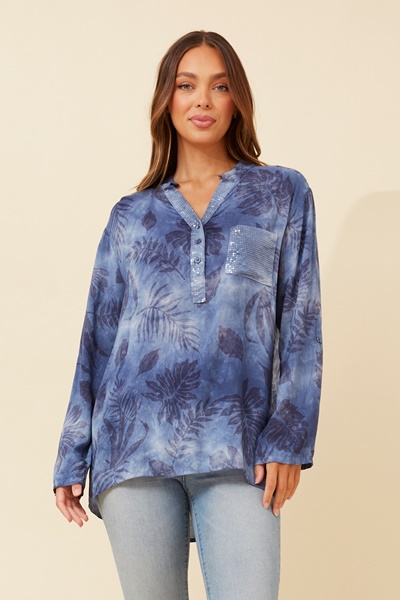 ROSETTA LEAF PRINT TOP