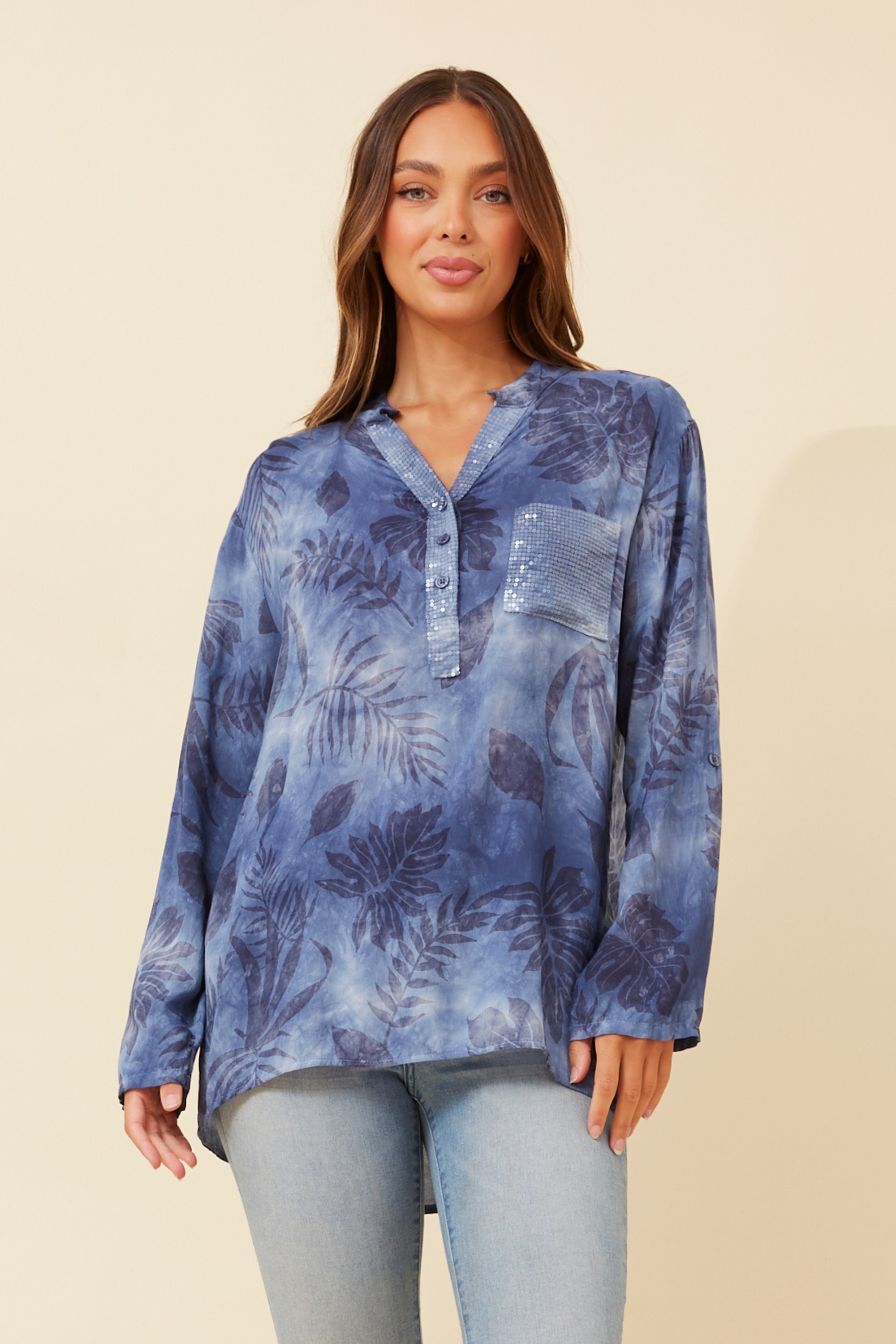 ROSETTA LEAF PRINT TOP