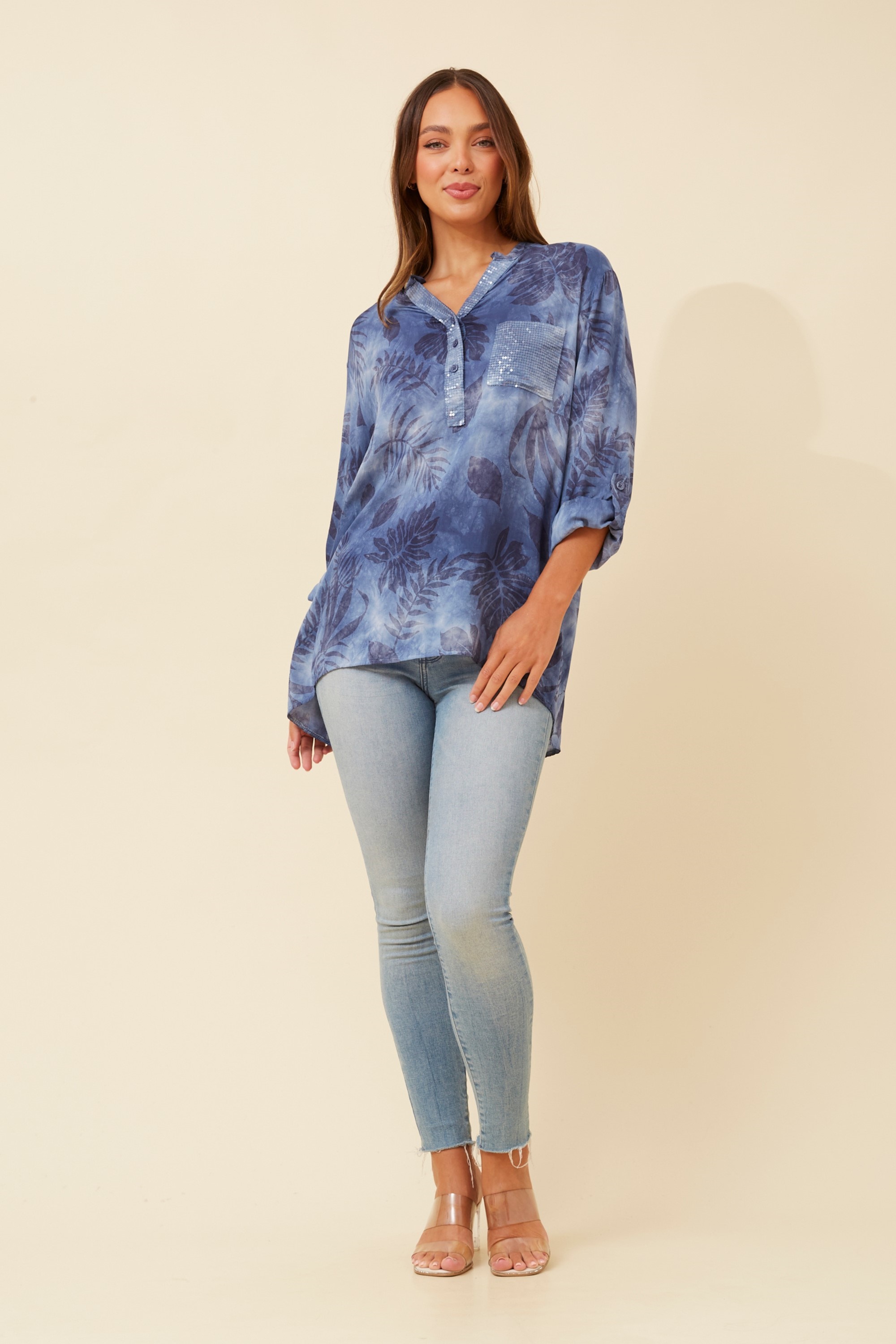 ROSETTA LEAF PRINT TOP