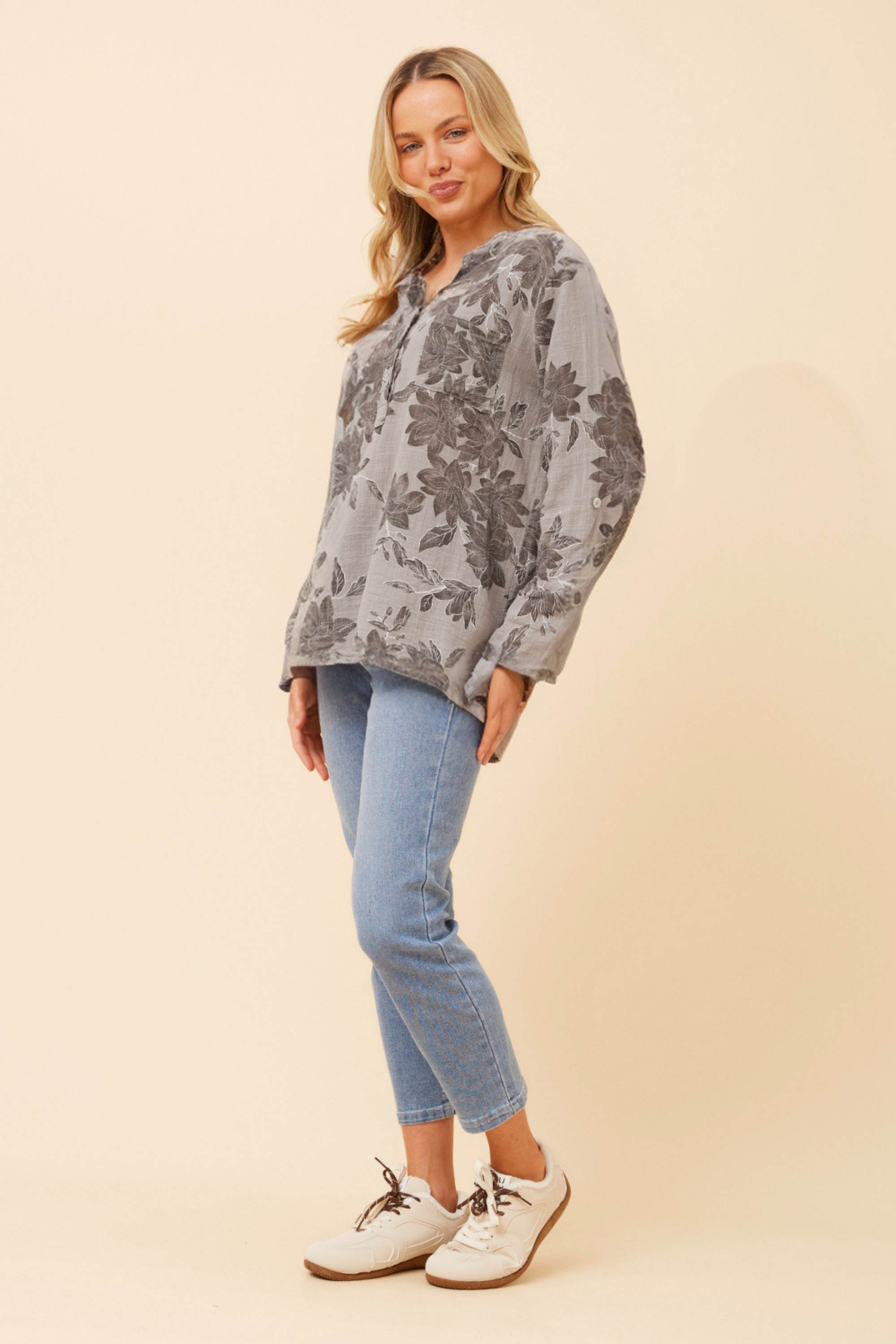 ROSETTA LEAF PRINT TOP