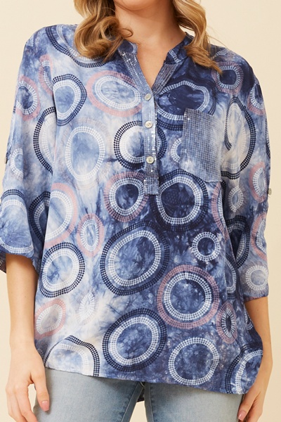 ROSETTA SEQUIN DETAIL TOP