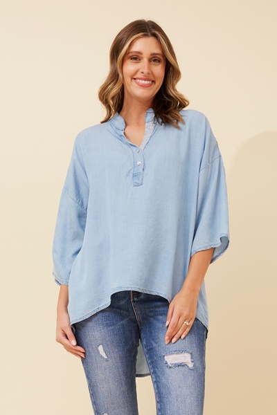 ROSETTA SEQUIN DETAIL TOP