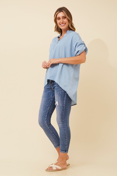 ROSETTA SEQUIN DETAIL TOP