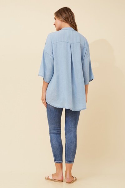 ROSETTA SEQUIN DETAIL TOP