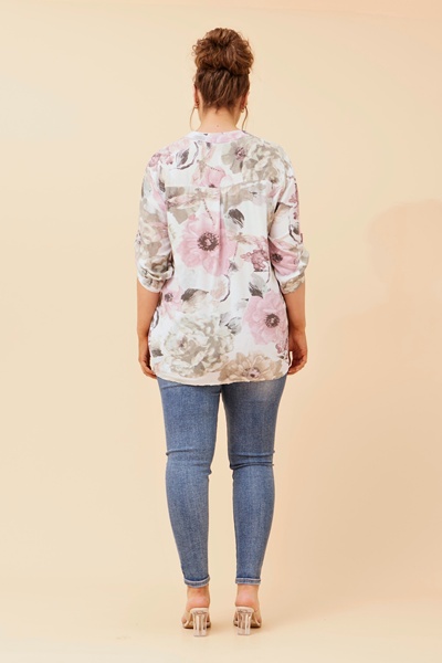 ROSETTA STRIPE PRINT TOP