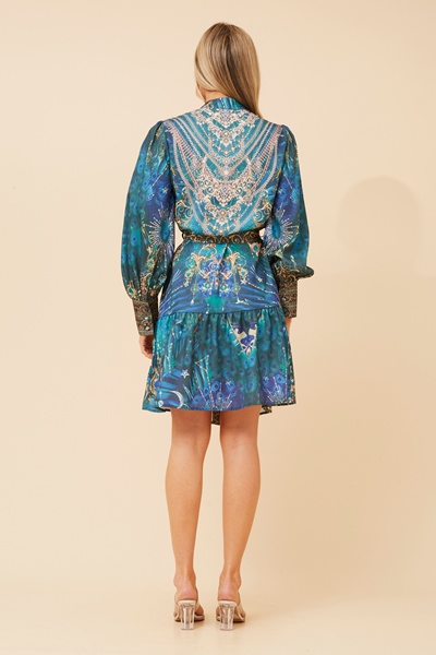 ROSIBEL ARABASQUE PRINT DRESS