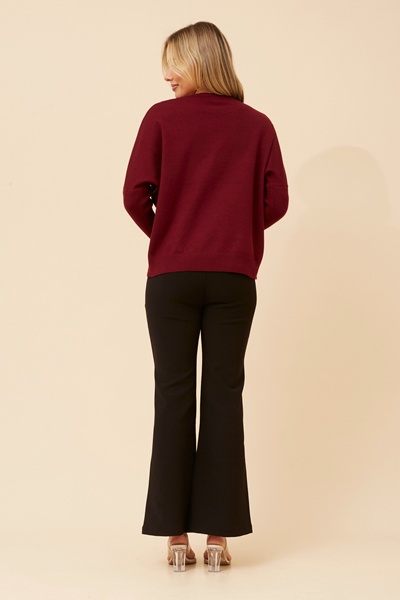 ROSINE DIAMANTE KNIT PULLOVER