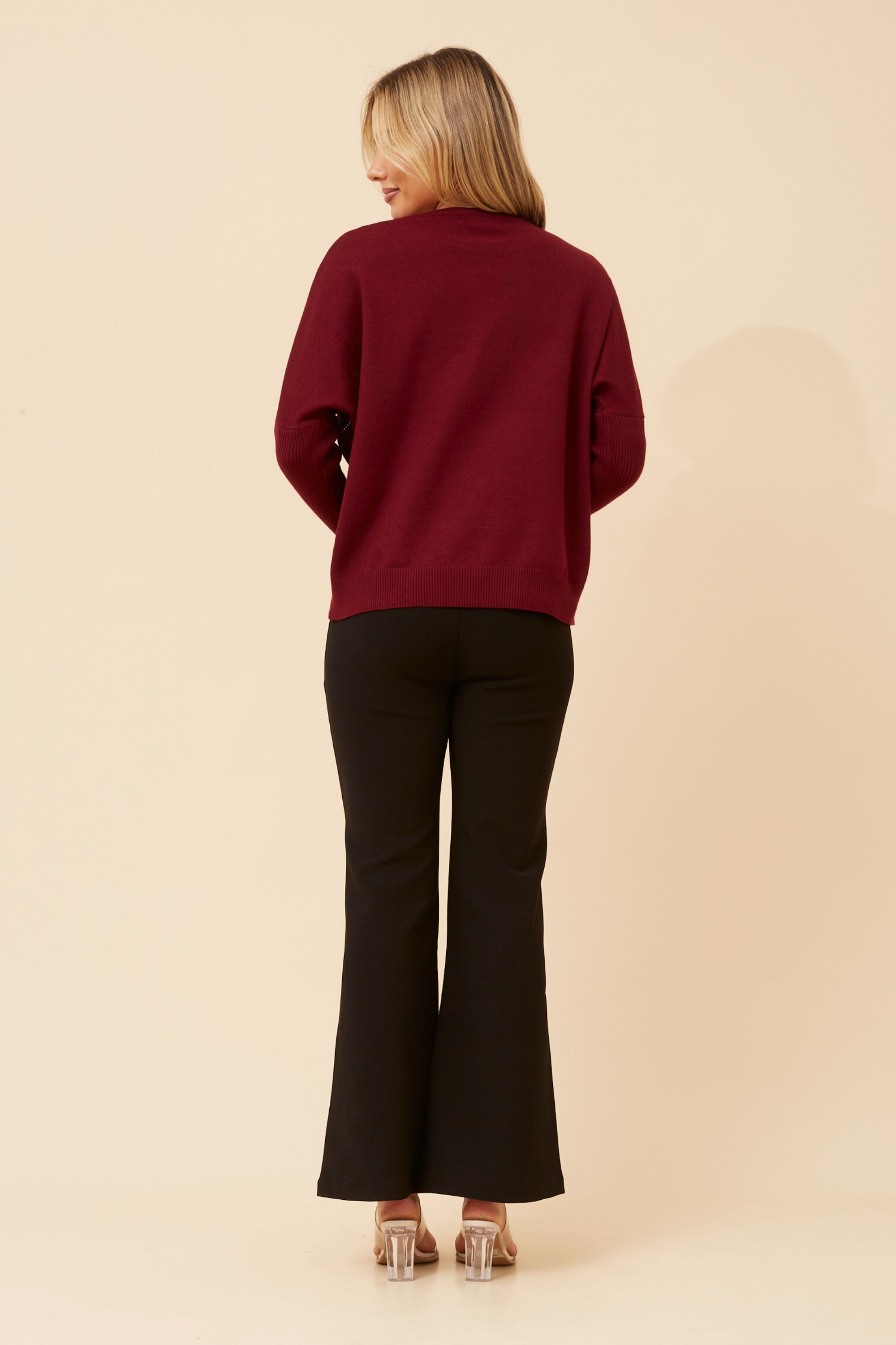 ROSINE DIAMANTE KNIT PULLOVER