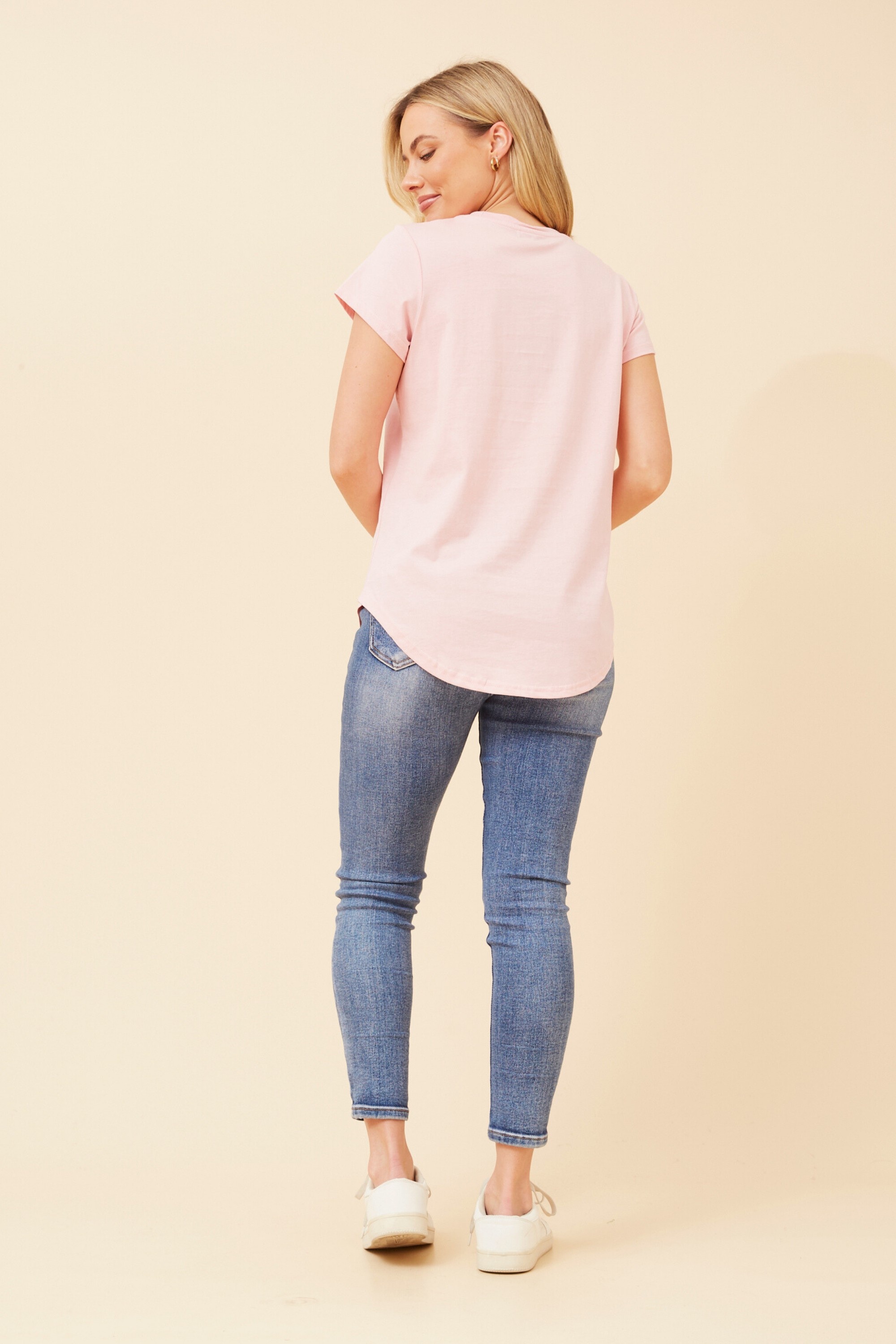 ROSLET DIAMANTE DETAIL T-SHIRT
