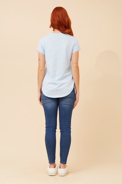 ROSLET DIAMANTE DETAIL T-SHIRT
