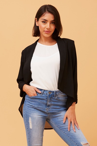 ROXY CROP BLAZER JACKET