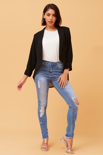 ROXY CROP BLAZER JACKET