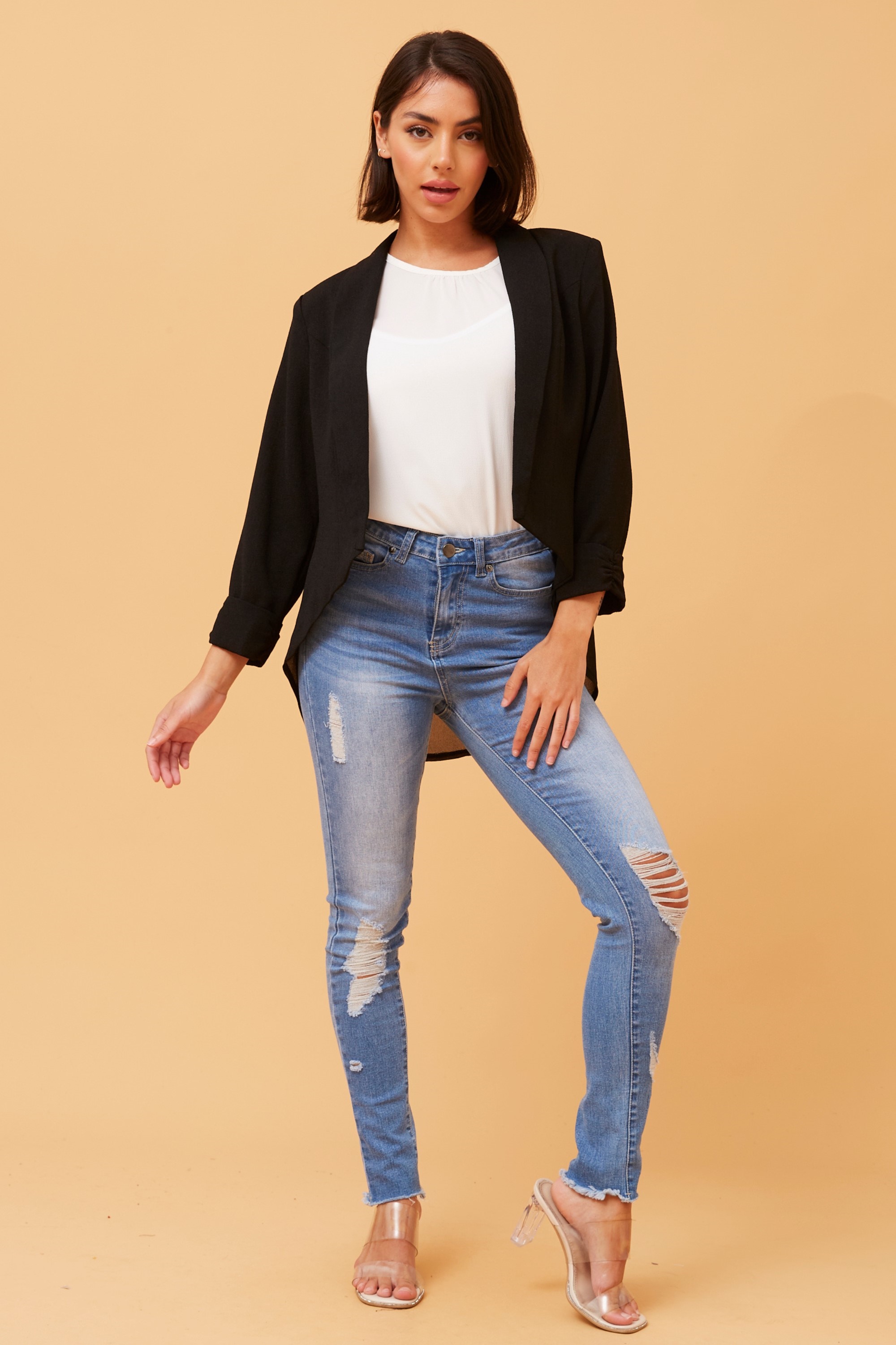 ROXY CROP BLAZER JACKET