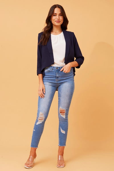 ROXY CROP BLAZER JACKET