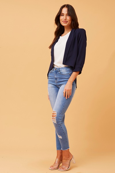 ROXY CROP BLAZER JACKET