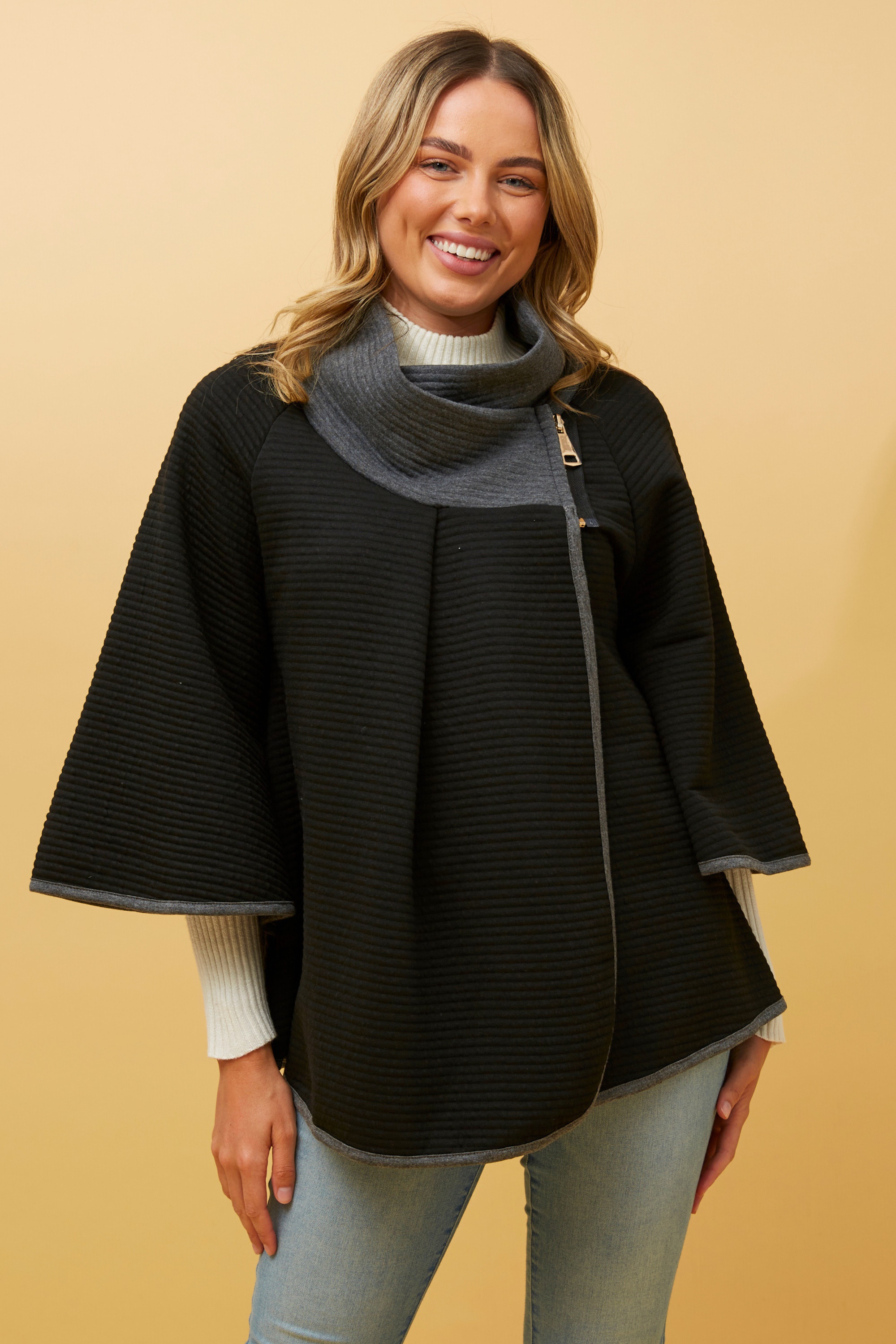 ROZ ZIP PONCHO