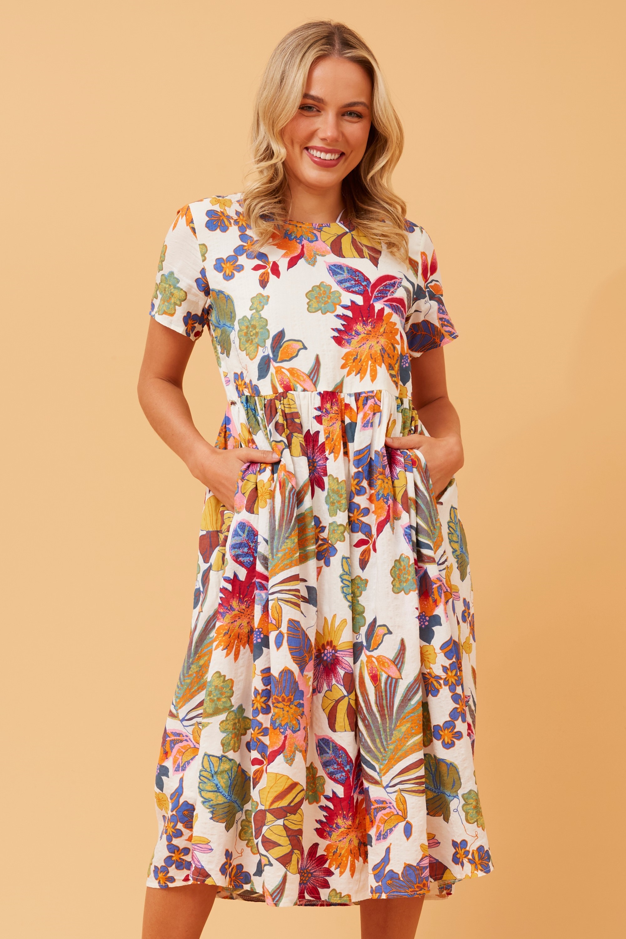 Austin floral sale print dress